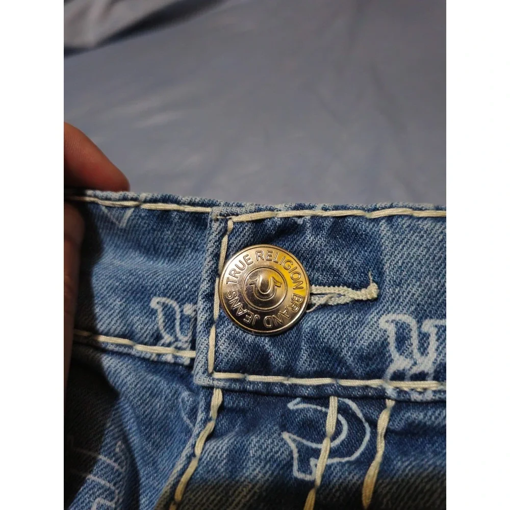 True Religion Men's Bobby Super T Discharge Bandana Sz 38W x 32L‎